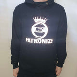 Black Reflective Patronize Hoodie