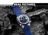 Patronize Blue Trend Hollow Dial Round Sports