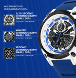 Patronize Blue Trend Hollow Dial Round Sports