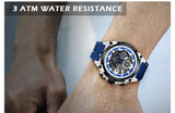 Patronize Blue Trend Hollow Dial Round Sports