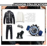 Patronize Blue Trend Hollow Dial Round Sports