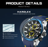 Patronize Blue and Yellow Luminous Chronograph Watch