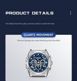 Patronize Stainless Steel Chronograph waterproof