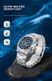 Patronize Stainless Steel Chronograph waterproof