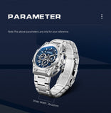 Patronize Stainless Steel Chronograph waterproof