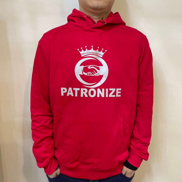 Red Patronize Reflective Hoodie