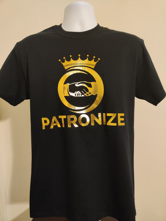 Black and Gold Patronize Shirt