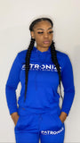 Women Royal Blue Patronize Clothing Sweatsuit